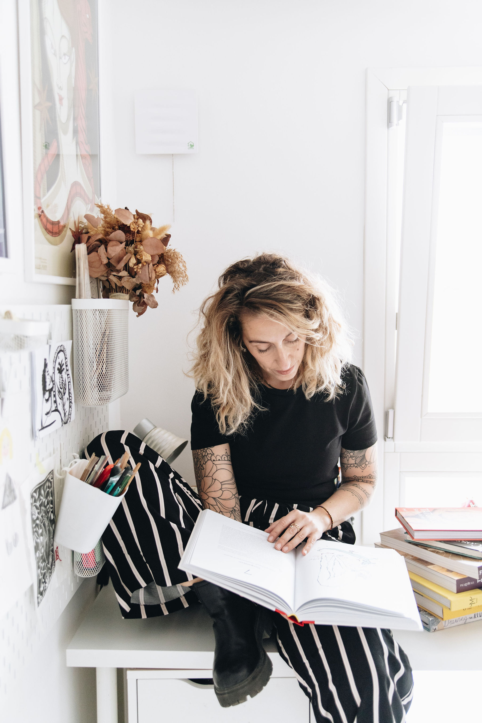 Nadia Resta in her studio